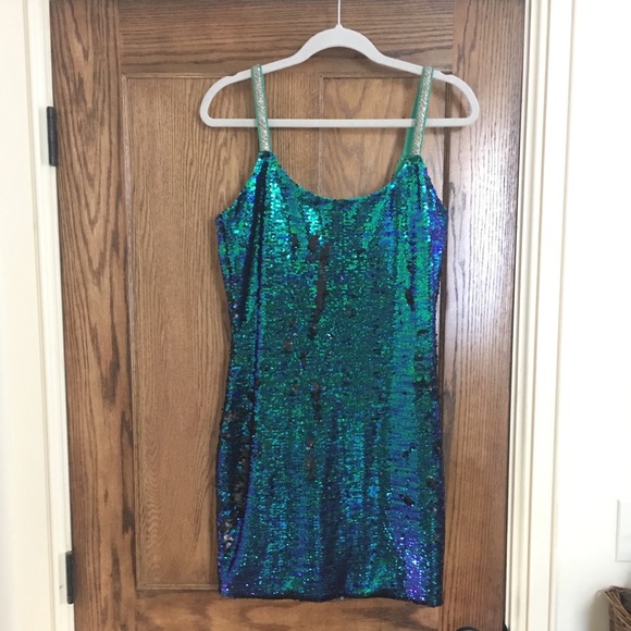 Sequin Mini Party Dress - Picture 1 of 8